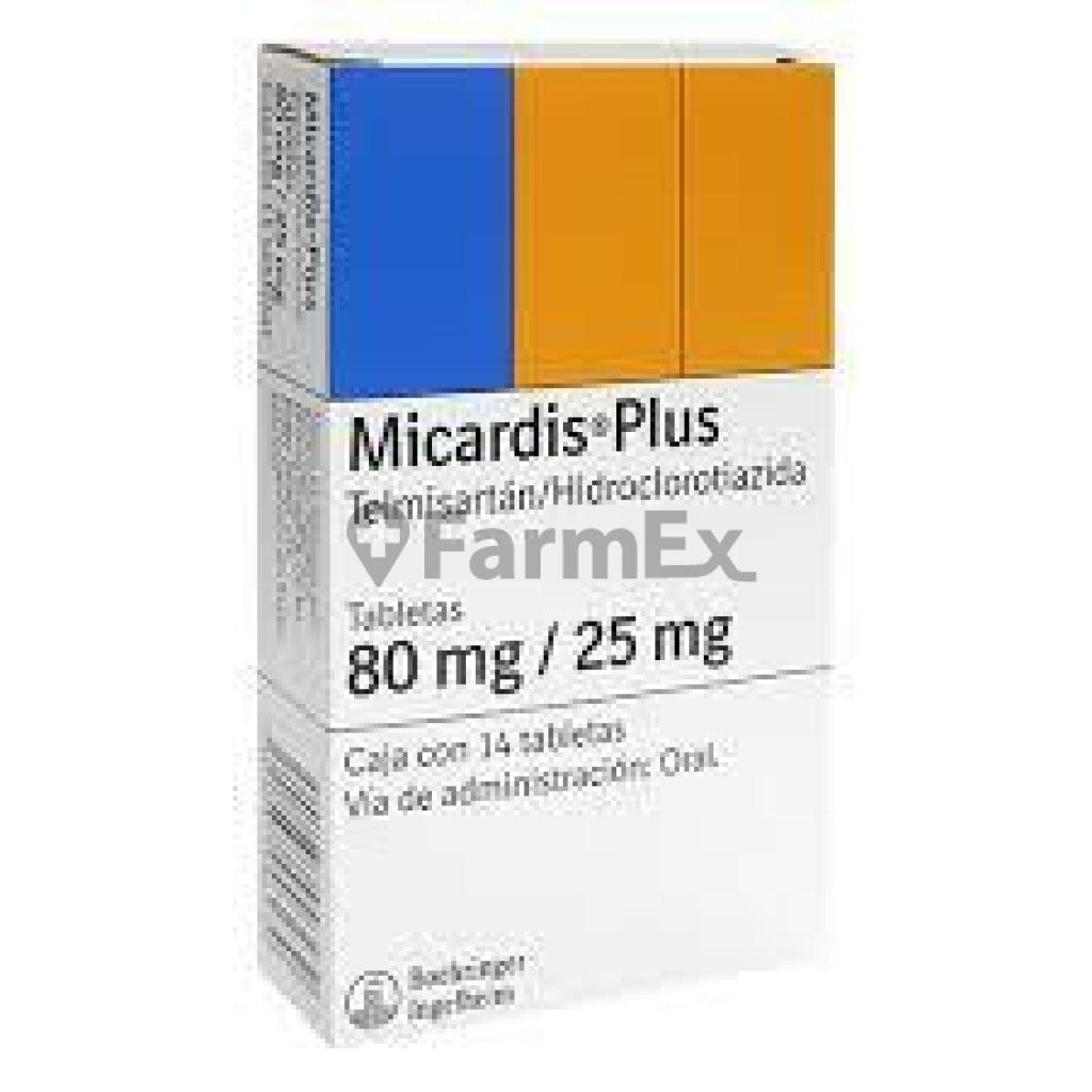 Micardis Plus 80/25 mg x 28 comprimidos Farmex